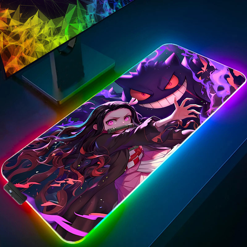 Desk Setup Rgb - Rgb grande mouse pad tapetes de