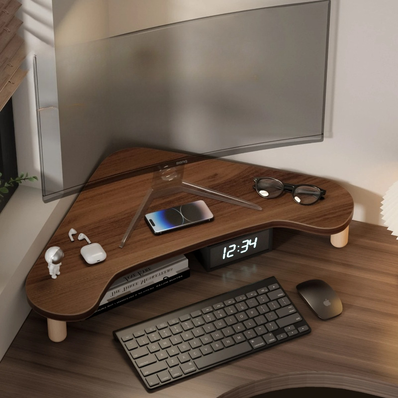 Monitor Riser Wood - Suporte de Computador de Canto, Elevador