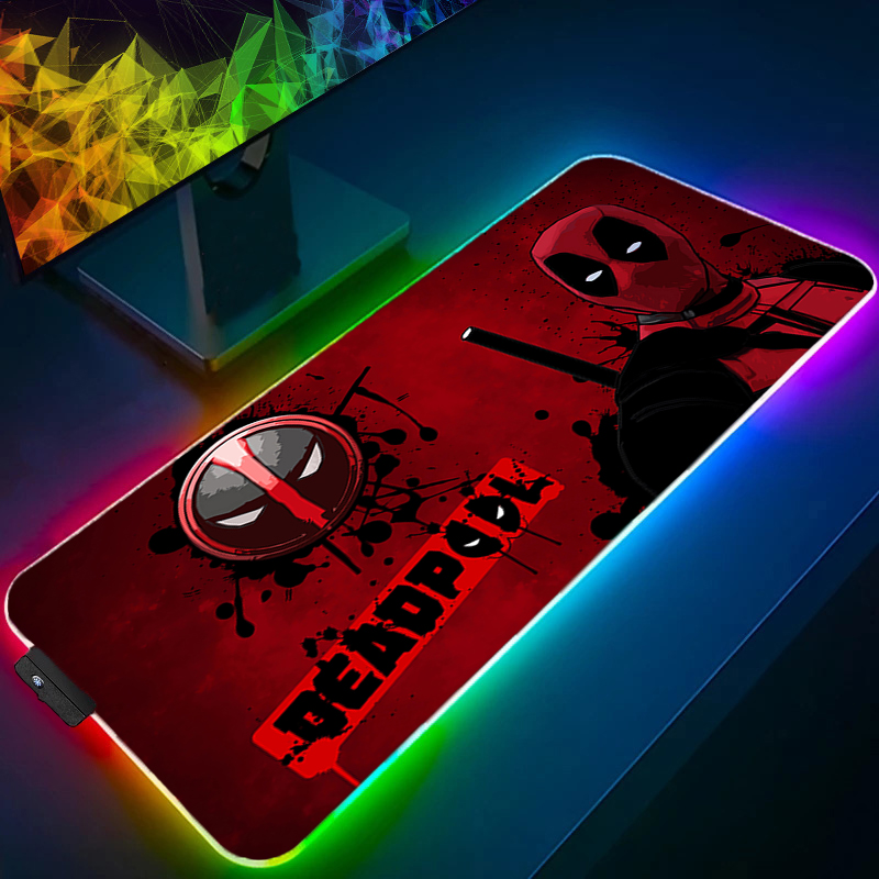 Desk Setup Rgb - Led mouse pad jogos backlight lock