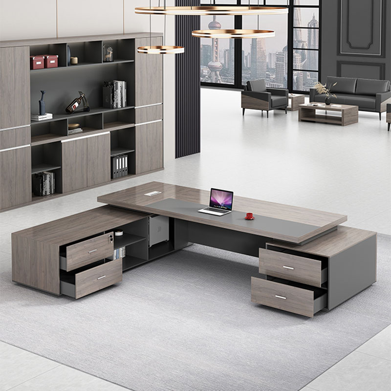 Desk Setup L Shaped - Mesa de armazenamento de luxo em
