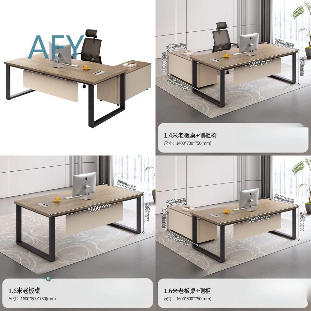 Desk Setup L Shaped - Conjunto de Mesa Executiva para Estação