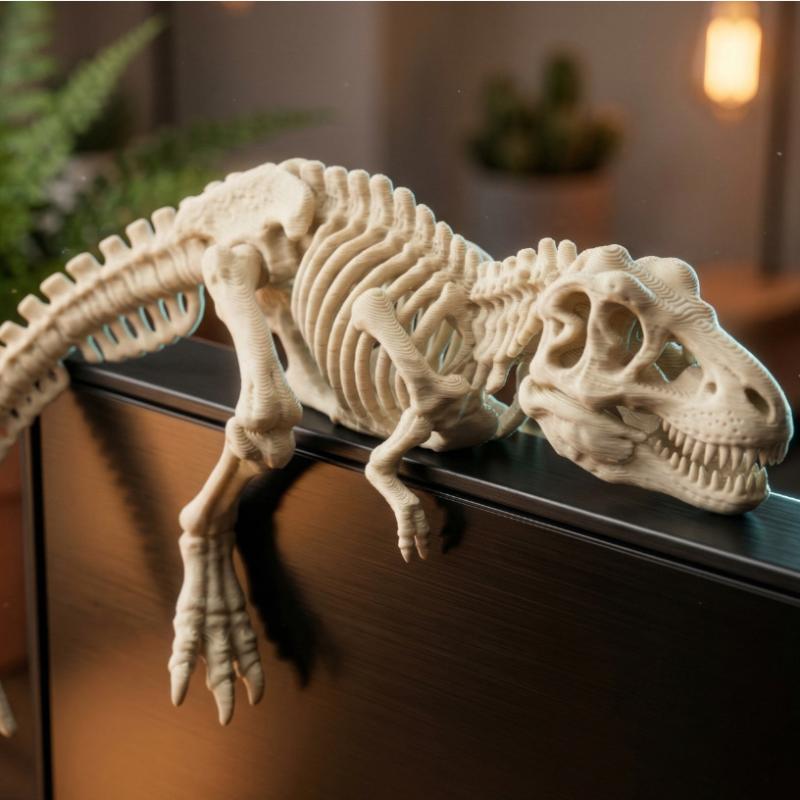 Desk Setup Gifts - Ornamento de Dinossauro Tiranossauro Rex Adormecido,