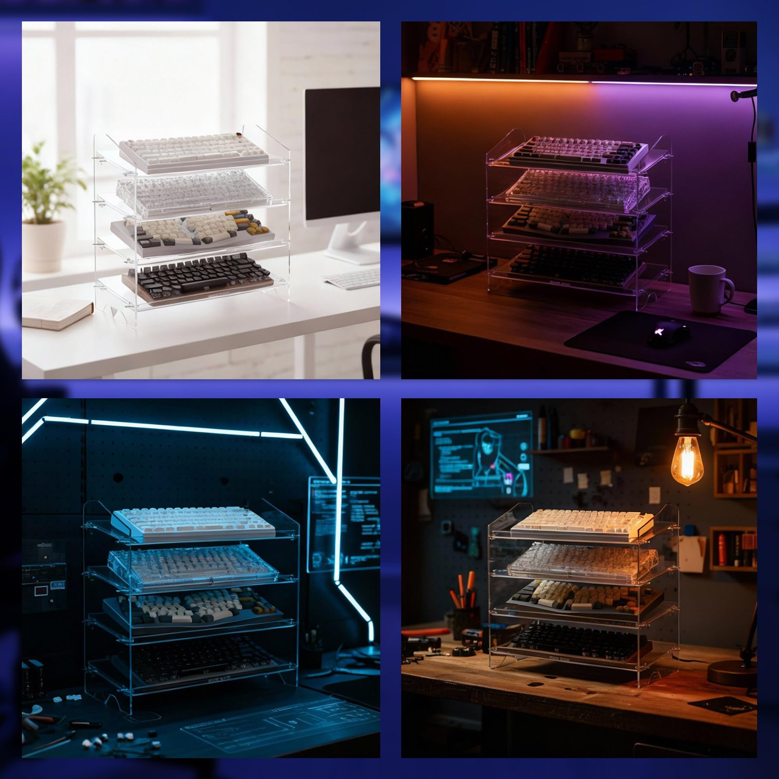 Desk Setup Tablet - Suporte de Exibição de Teclado em