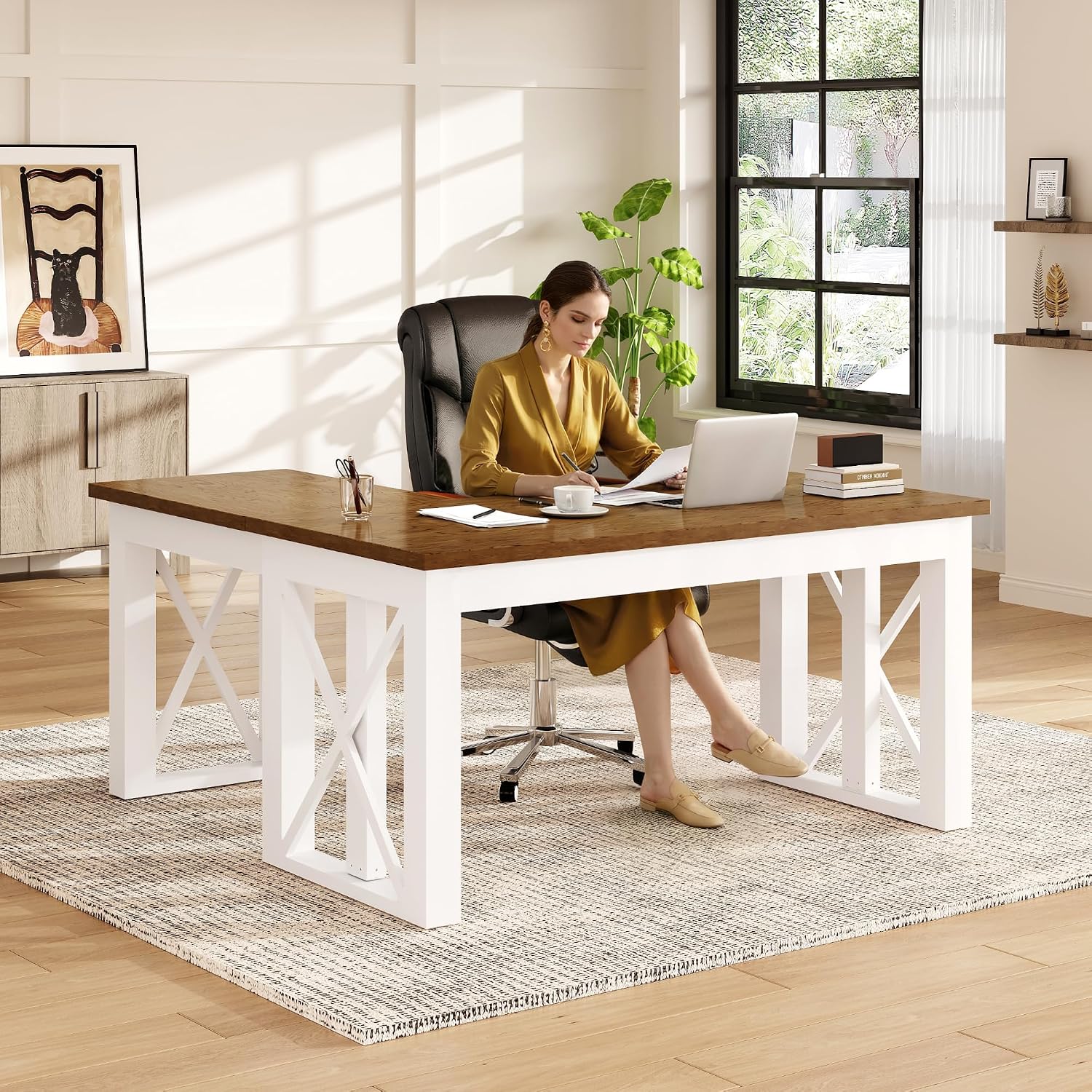 Desk Setup L Shaped - Mesa de Trabalho em L com