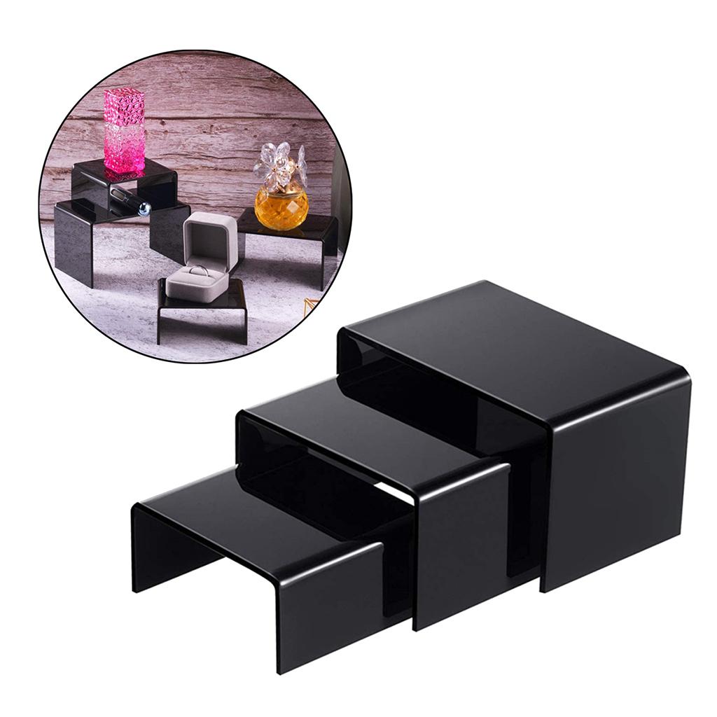 Monitor Riser Wood - Acrílico Display Risers Stand, Sobremesa Prateleiras,