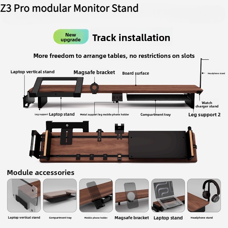 Monitor Riser Wood - Z3 pro monitor modular riser de
