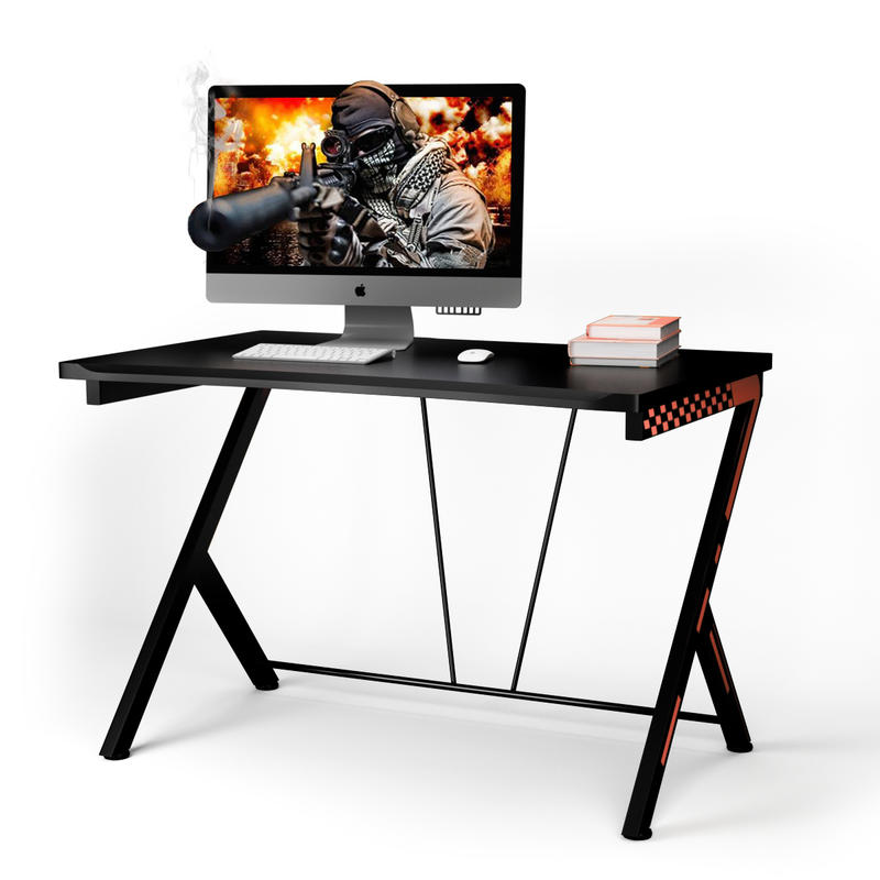 Desk Setup L Shaped - Mesa de computador ergonômica moderna, tampo