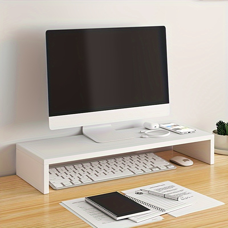 Monitor Riser Wood - Suporte de monitor de madeira espaçoso
