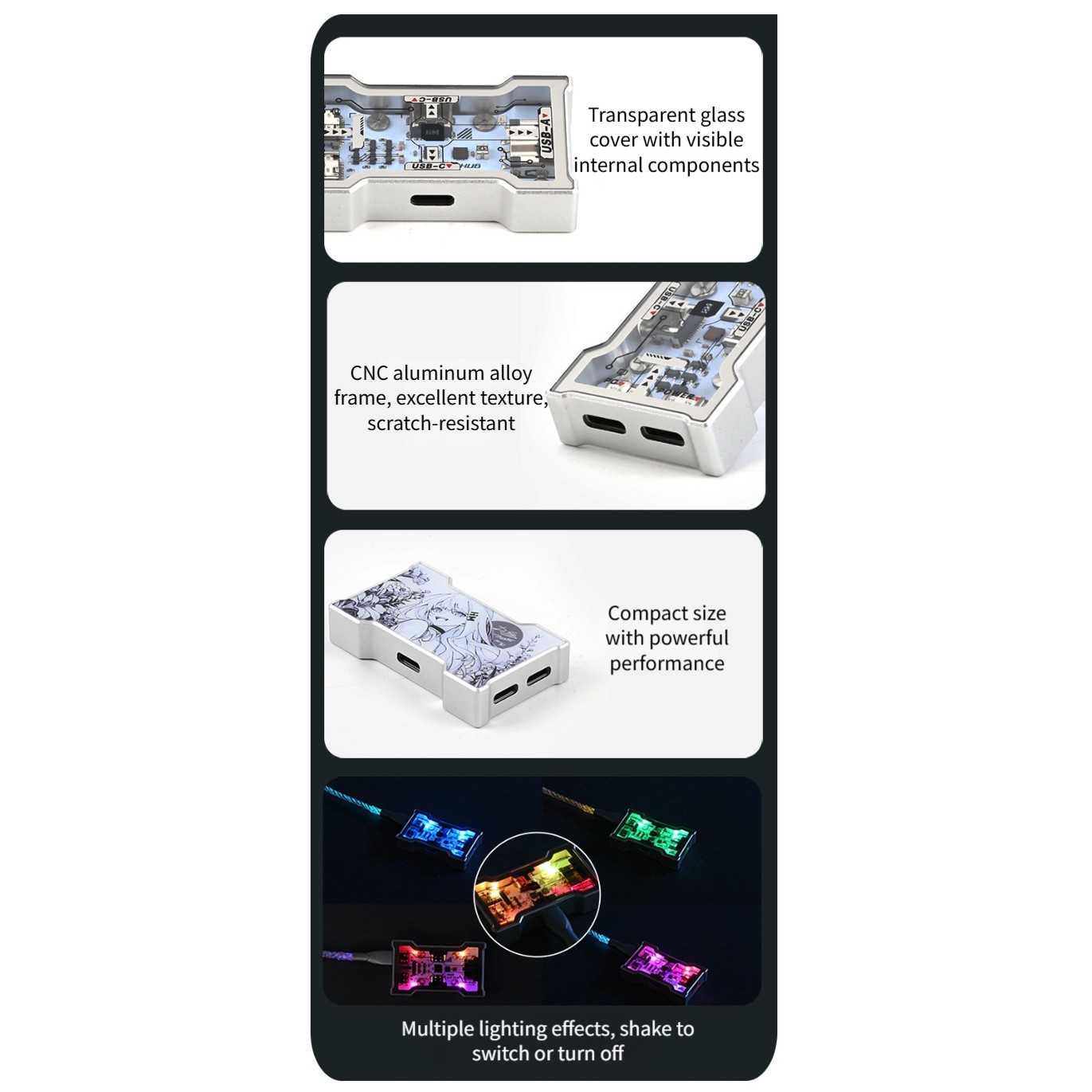 Hub USB RGB com 2 Entradas e 3 - Desk Setup Rgb avaliação e preço