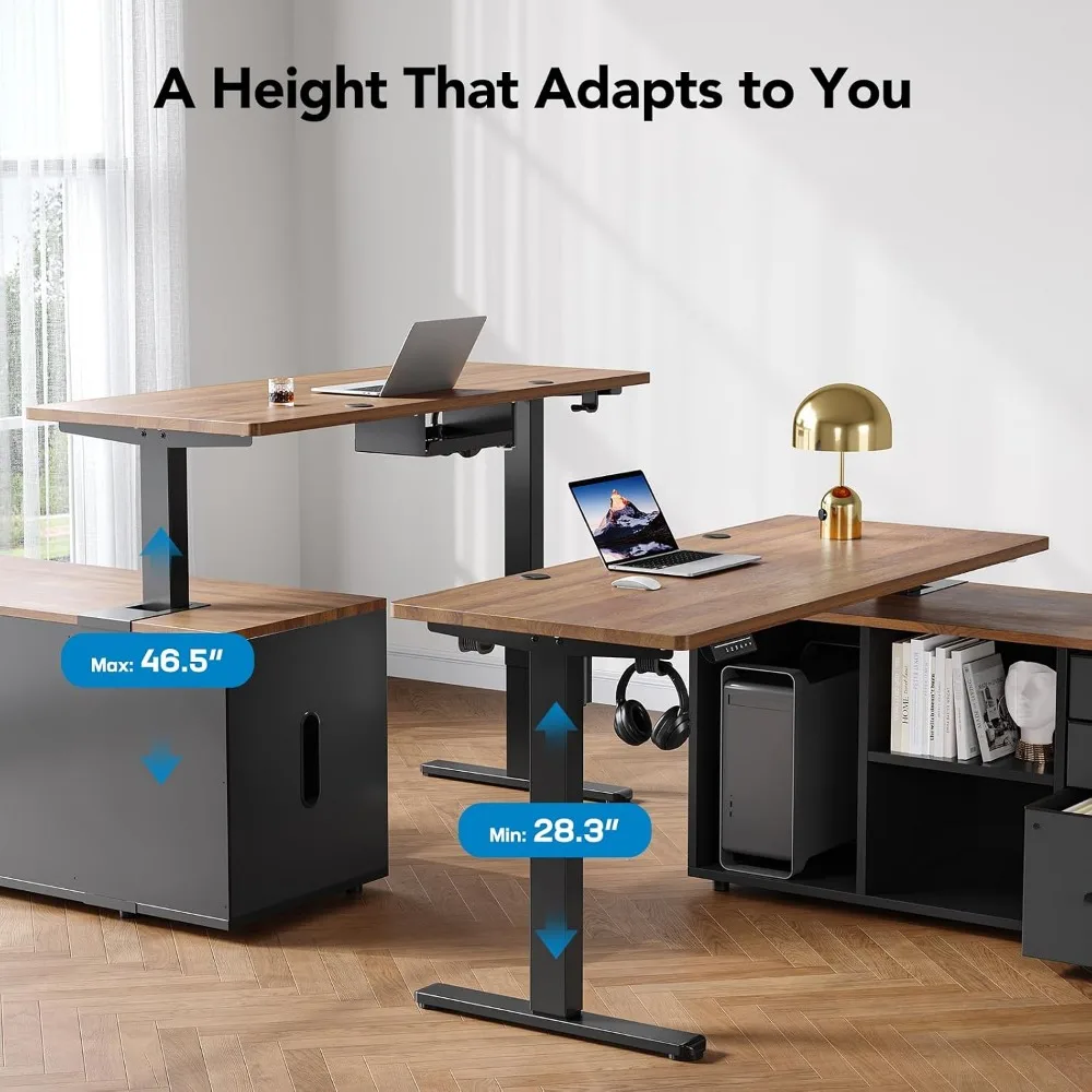 Mesa de Escritório em L HUANUO - Desk Setup L Shaped avaliação e preço