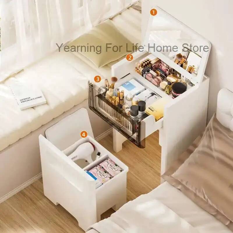 Cômoda de mesa vaidade com em  - Desk Setup In Small Bedroom avaliação e preço