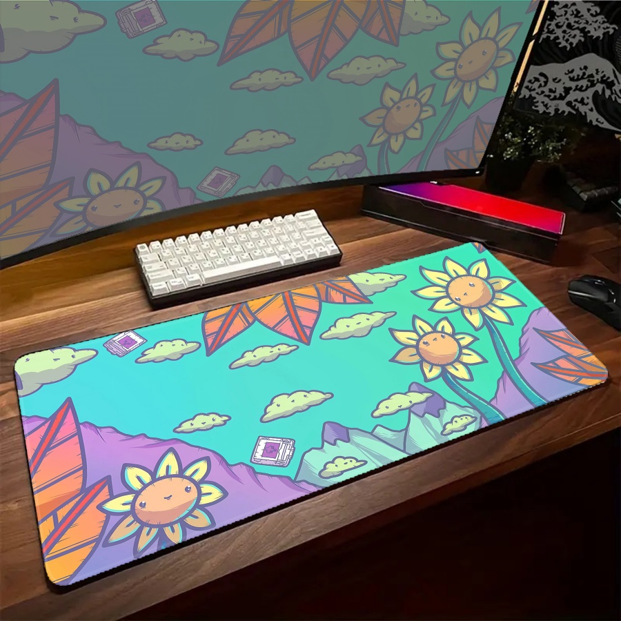 Mousepad com estampa de animai - Desk Setup With Plants avaliação e preço