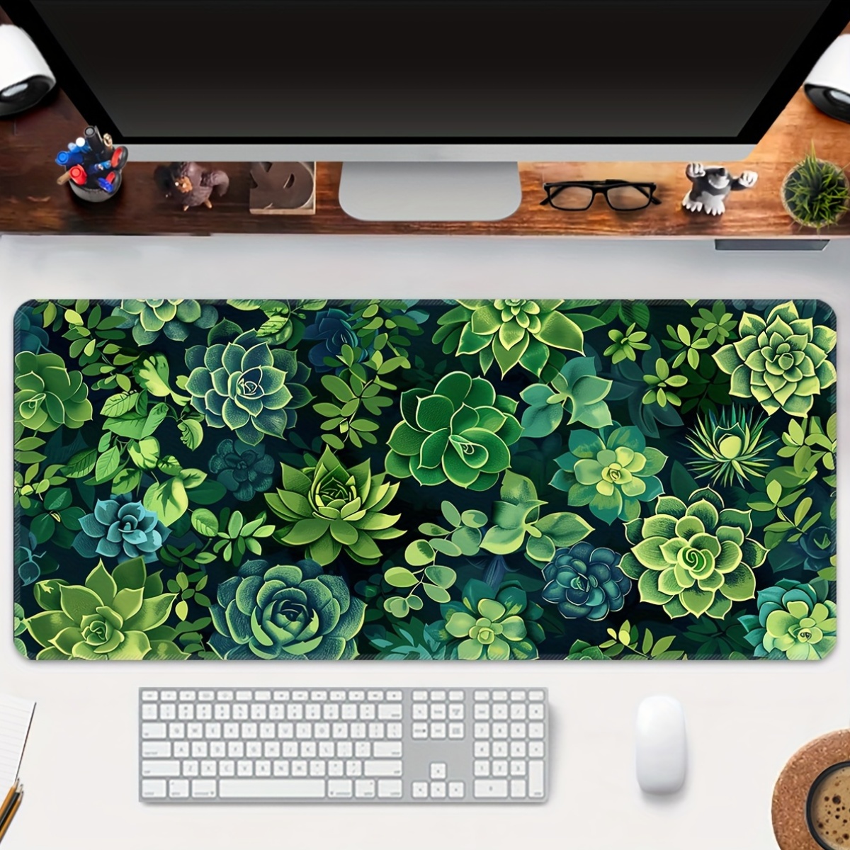 Mouse Pad Grande para Jogos co - Desk Setup With Plants avaliação e preço