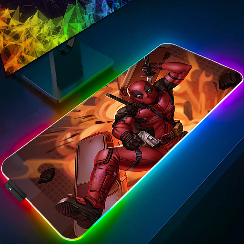 Led mouse pad jogos backlight  - Desk Setup Rgb avaliação e preço