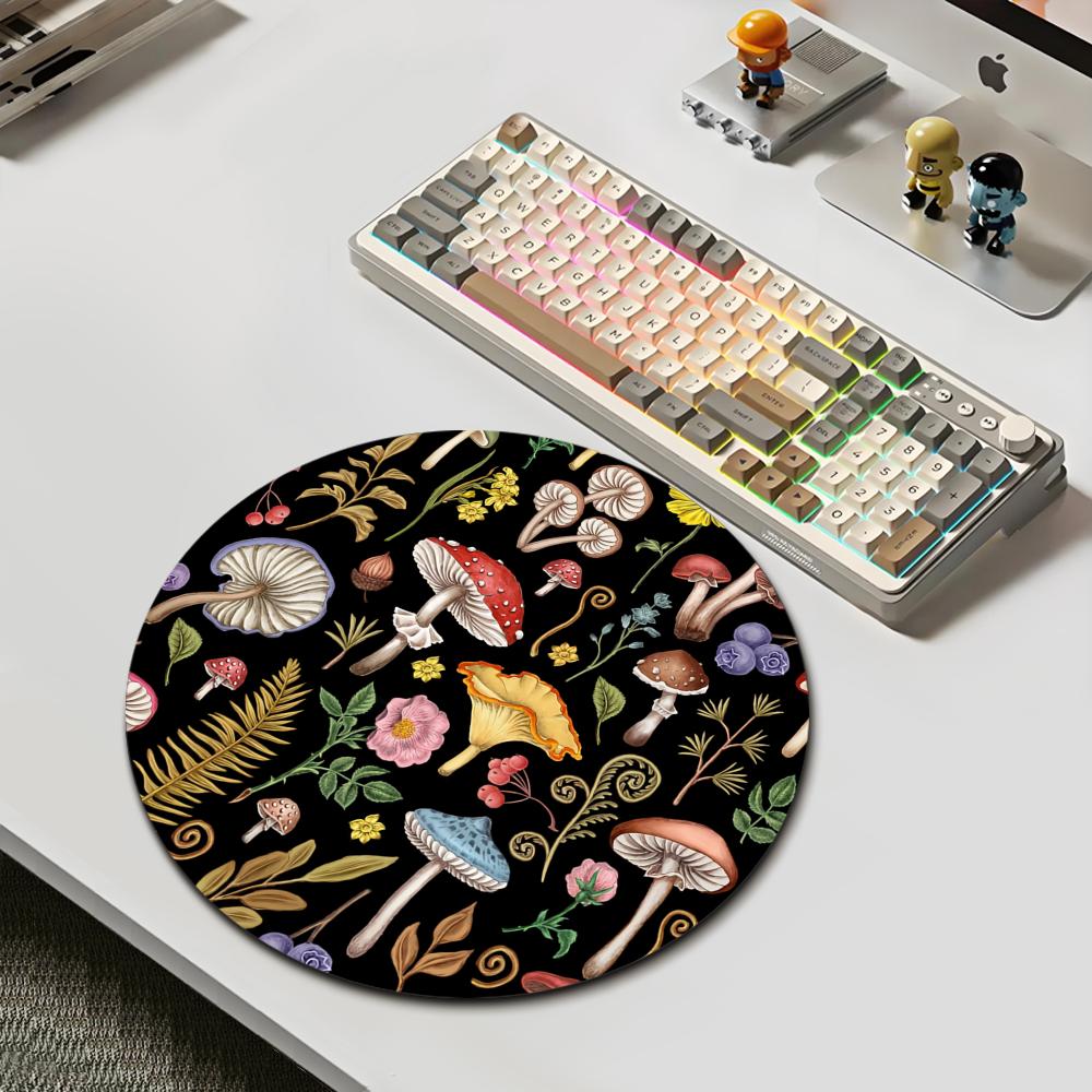 Tapete redondo de borracha par - Desk Setup With Plants avaliação e preço
