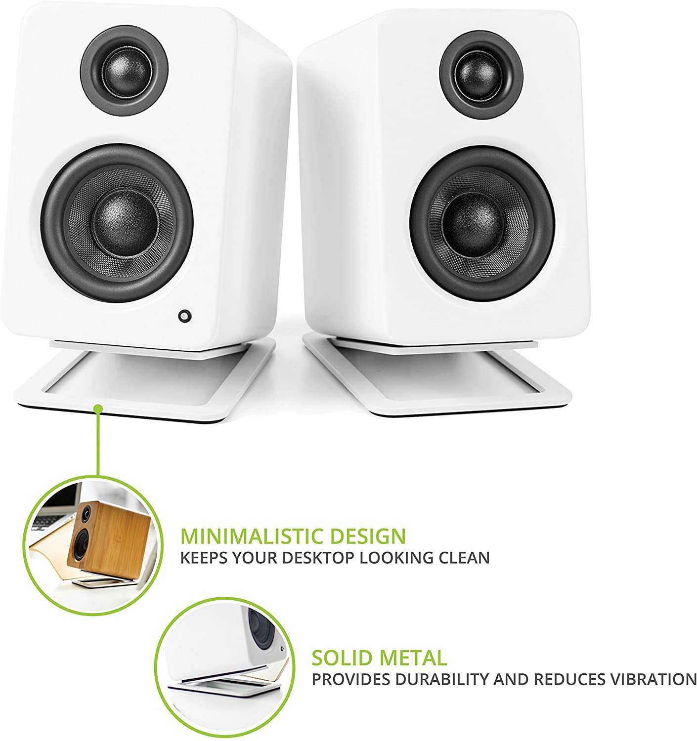 2 peças de suporte de alto-fal - Desk Setup With Speakers avaliação e preço