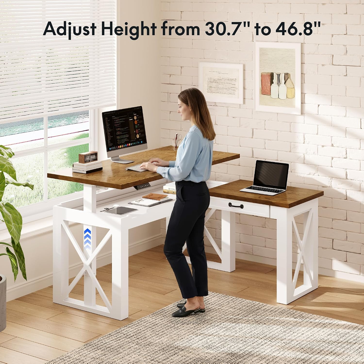 Mesa de Trabalho em L com Gave - Desk Setup L Shaped avaliação e preço
