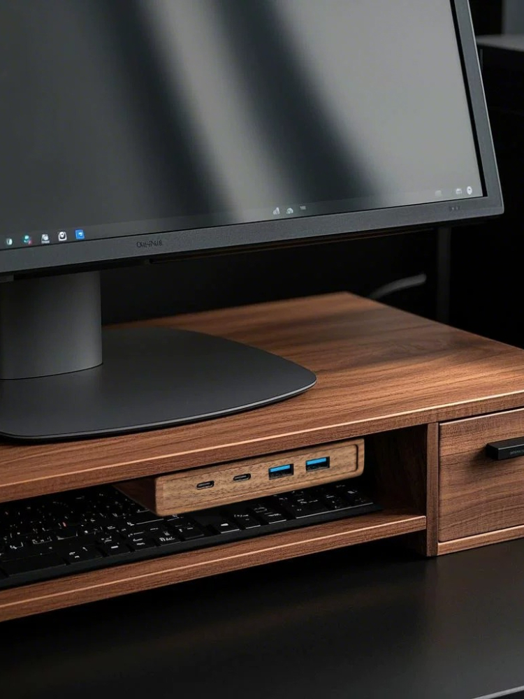 Hub USB 3.2 com Suporte Autoad - Monitor Riser Wood avaliação e preço