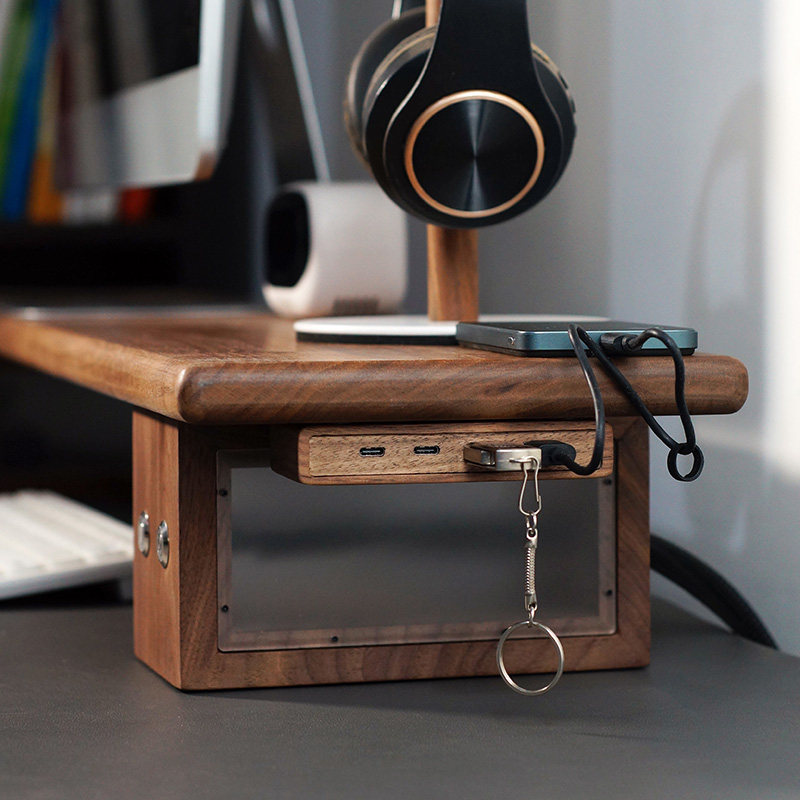 Hub USB 3.2 com Suporte Autoad - Monitor Riser Wood avaliação e preço