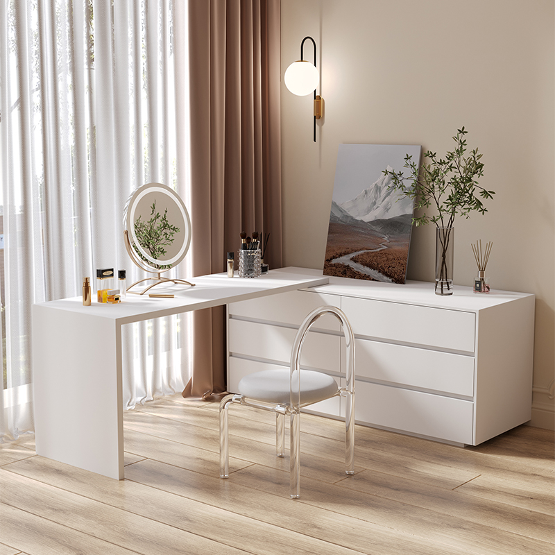Cômoda, multiuso plana em form - Desk Setup L Shaped avaliação e preço