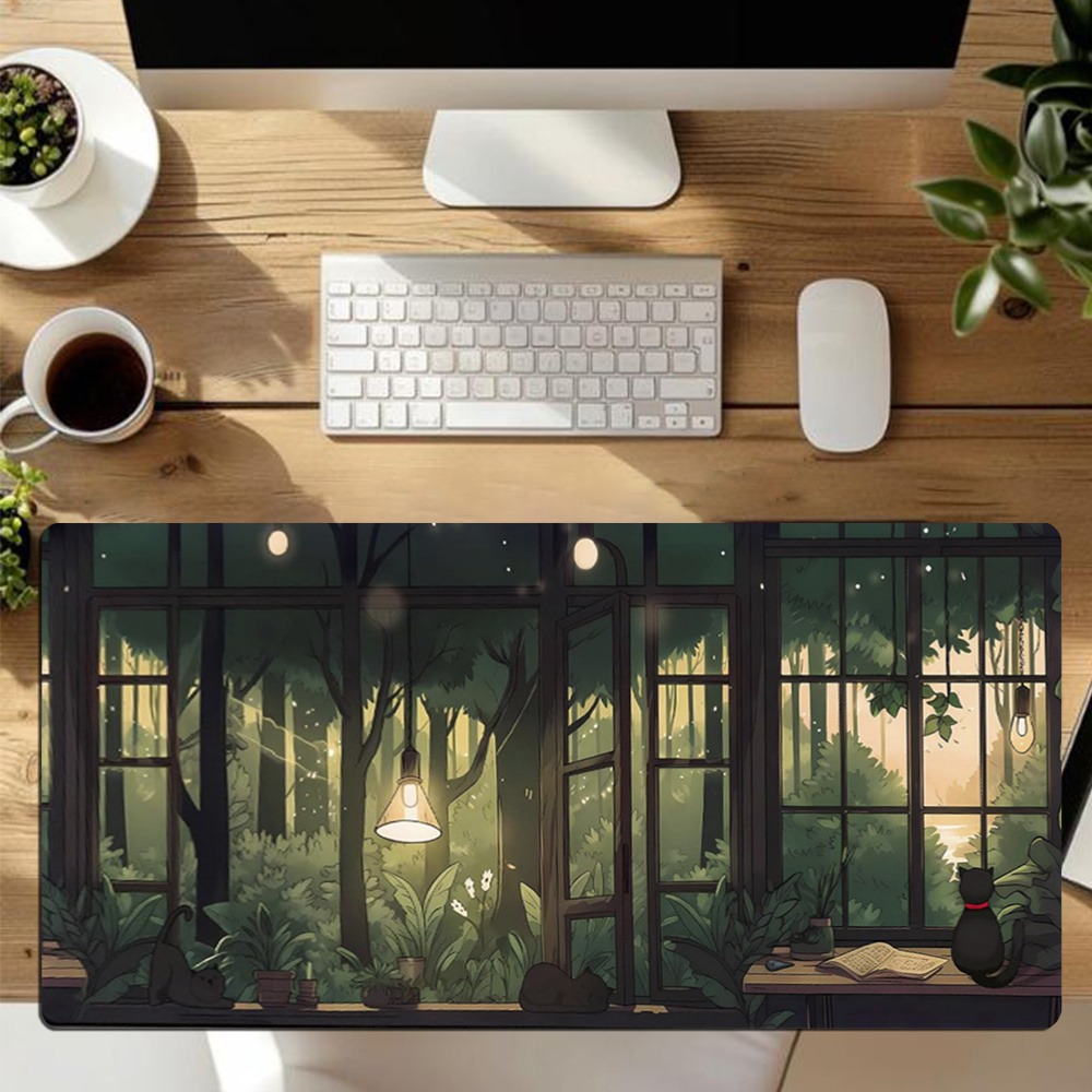 Tapete de Mesa Lofi Fofo - Mou - Desk Setup With Plants avaliação e preço