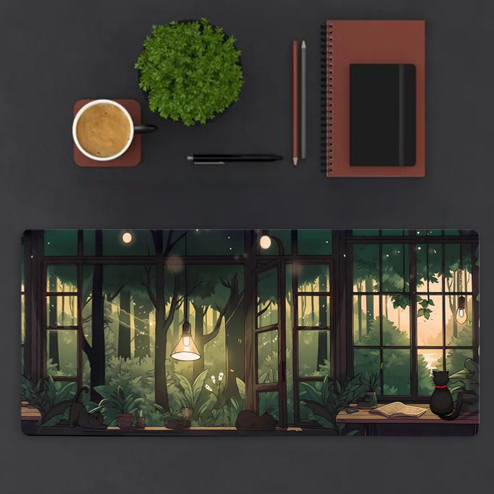 Tapete de Mesa Lofi Fofo - Mou - Desk Setup With Plants avaliação e preço