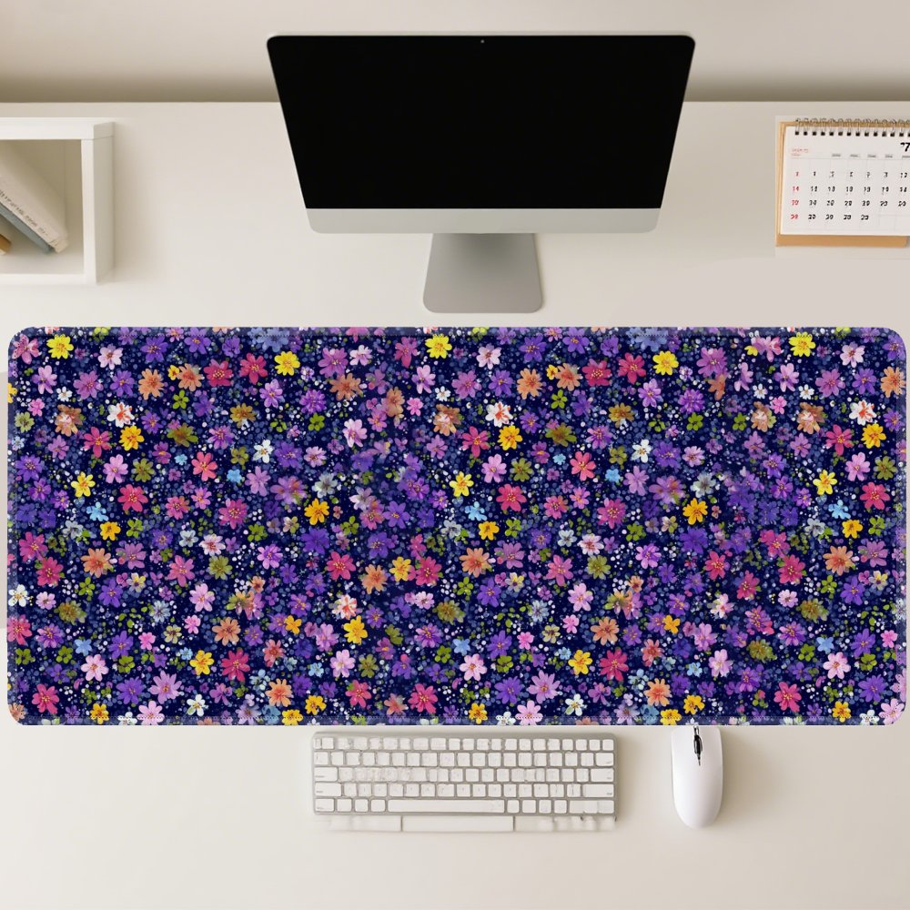 Tapete de Mesa com Padrão Flor - Desk Setup Dark avaliação e preço