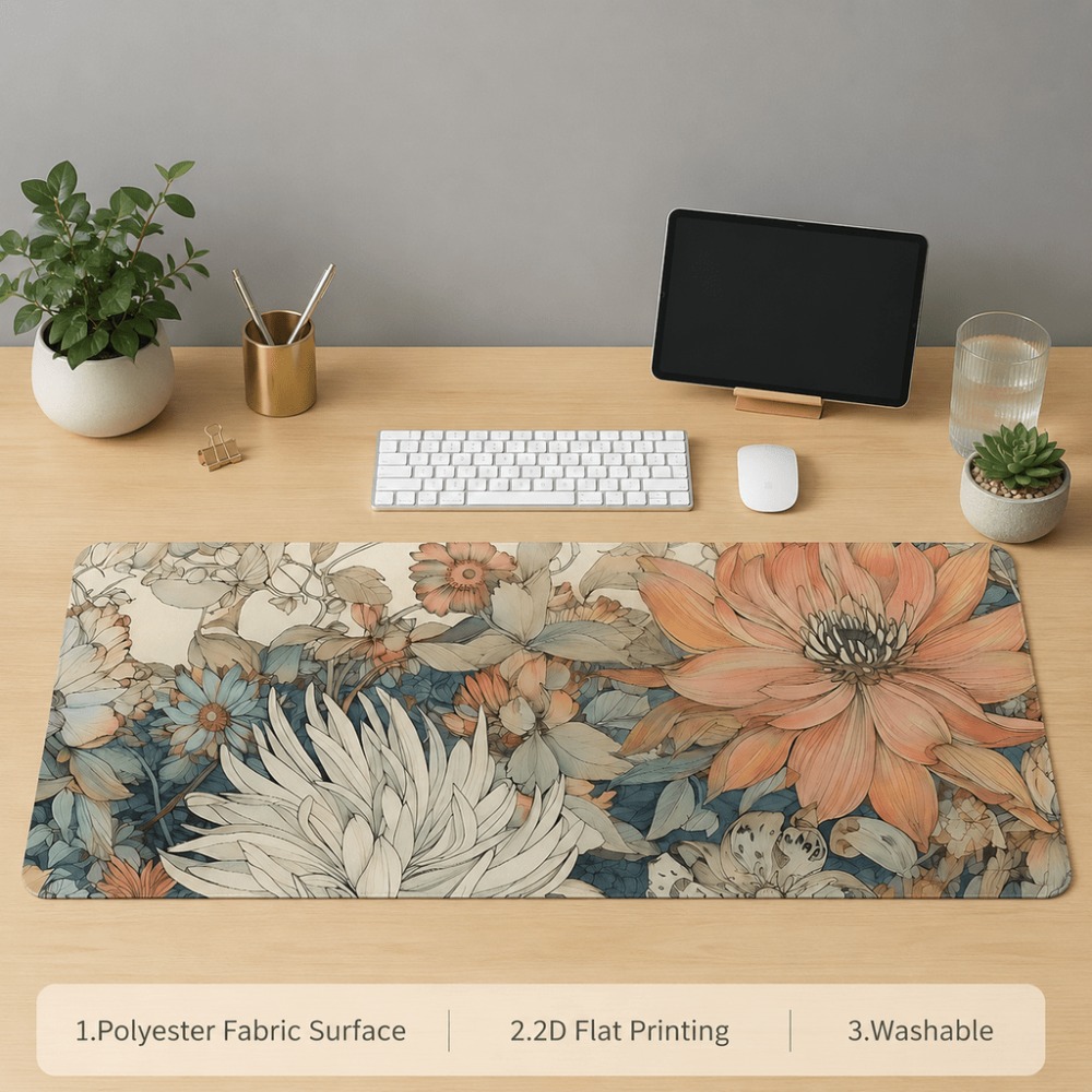 Sousplat floral retrô, com est - Desk Setup With Plants avaliação e preço