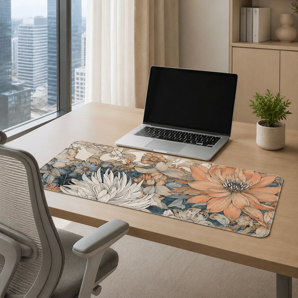 Sousplat floral retrô, com est - Desk Setup With Plants avaliação e preço