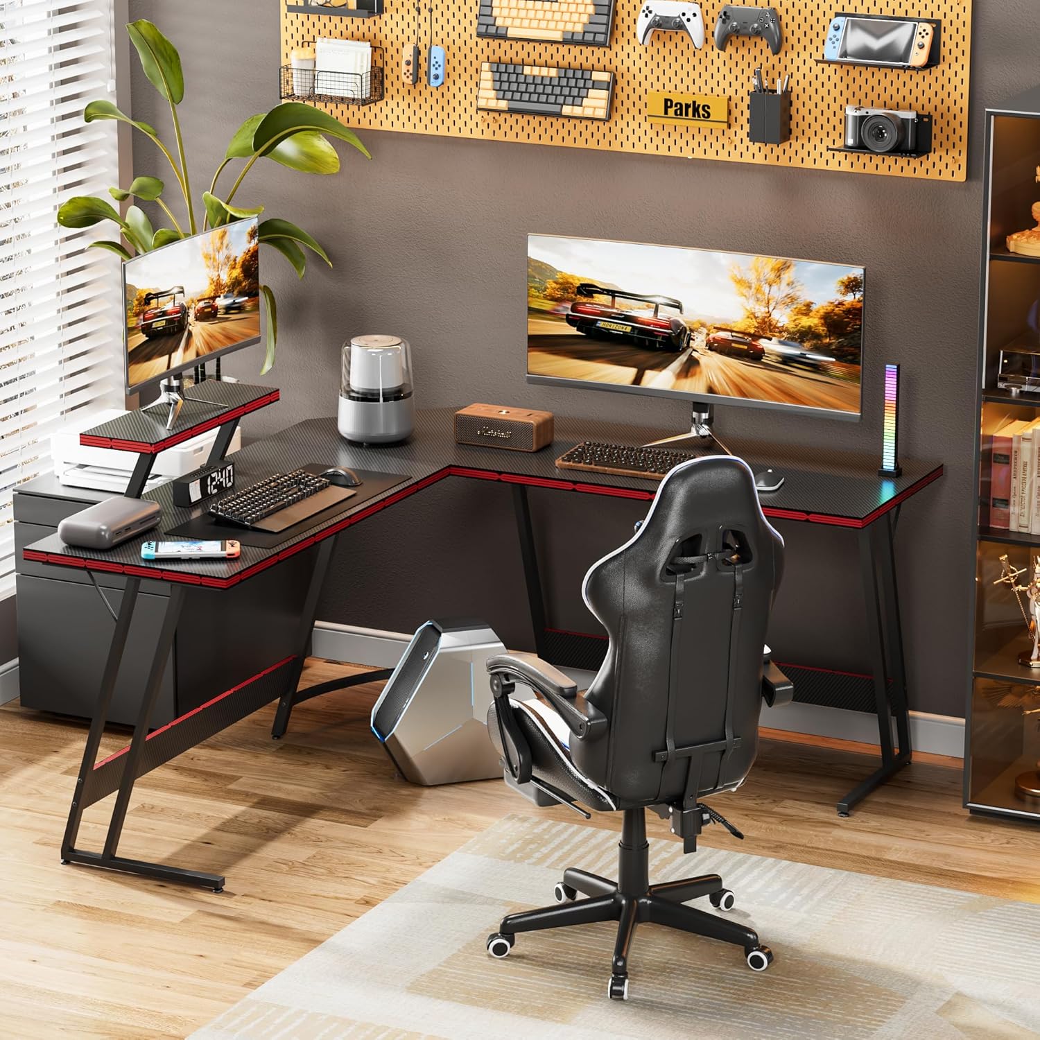 Mesa de Jogos em L Ajustável c - Desk Setup L Shaped avaliação e preço