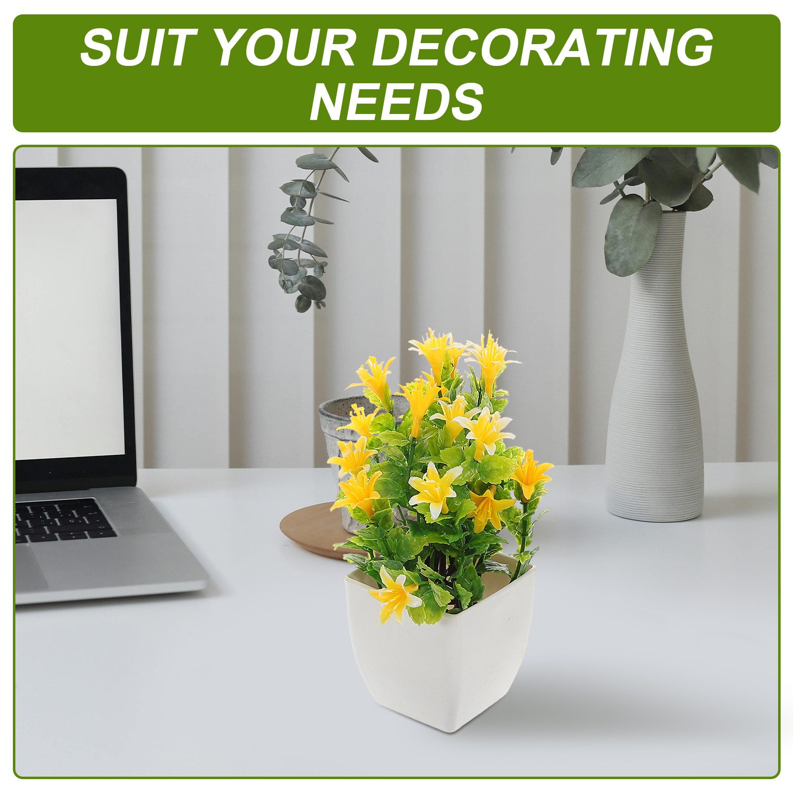 6 Peças de Plantas Artificiais - Plant Pot Small Desk avaliação e preço