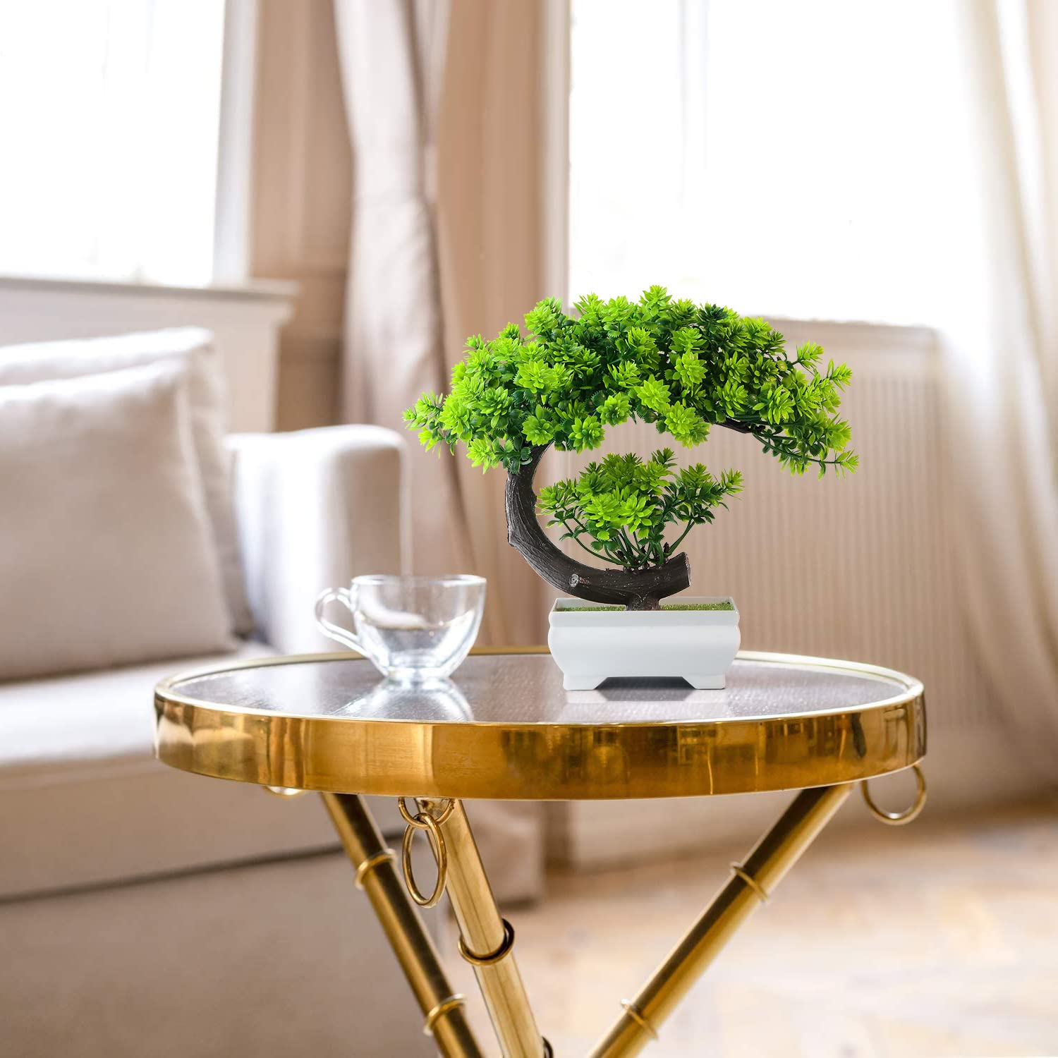 Uflower pequenas plantas artif - Plant Pot Small Desk avaliação e preço