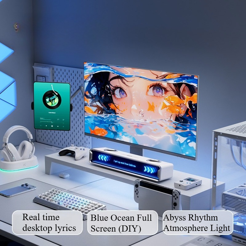 Caixa de Som K20 GT com Tela C - Desk Setup With Speakers avaliação e preço