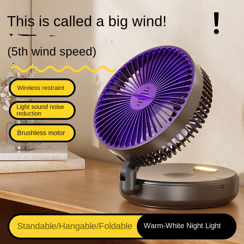 Ventilador Portátil Dobrável d - Desk Setup Dark avaliação e preço