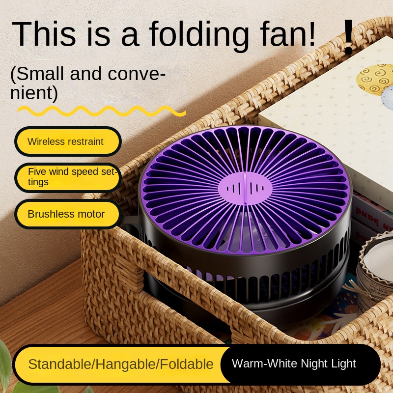 Ventilador Portátil Dobrável d - Desk Setup Dark avaliação e preço