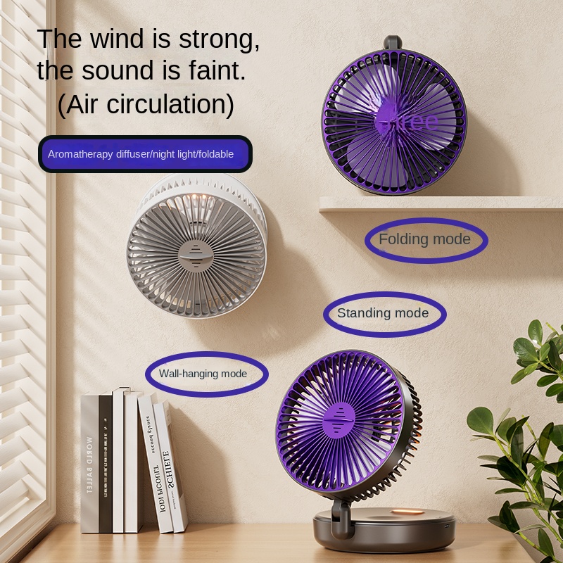 Ventilador Portátil Dobrável d - Desk Setup Dark avaliação e preço