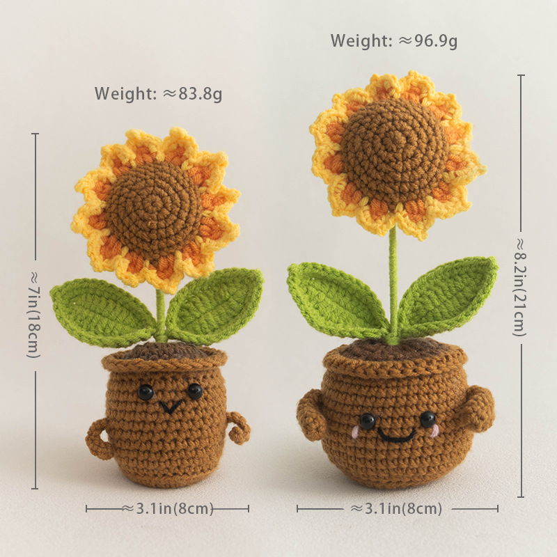 Mini Planta em Vaso de Crochê  - Plant Pot Small Desk avaliação e preço