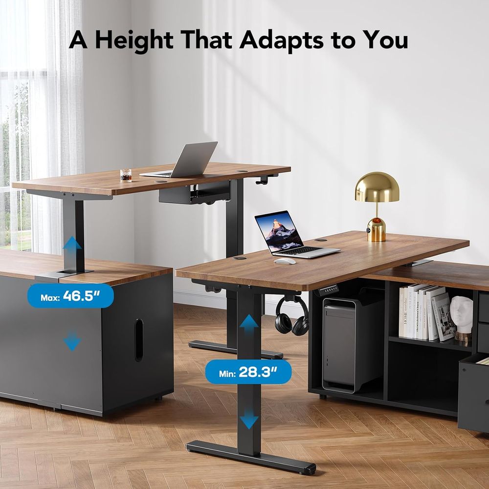 Mesa de Escritório em L de 55  - Desk Setup L Shaped avaliação e preço