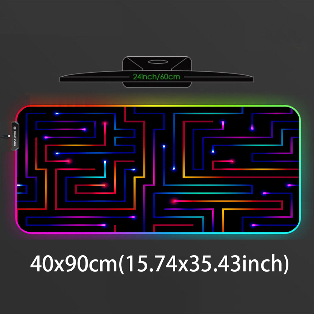 Mouse Pad XXL 900x400 Neon Cir - Desk Setup Rgb avaliação e preço