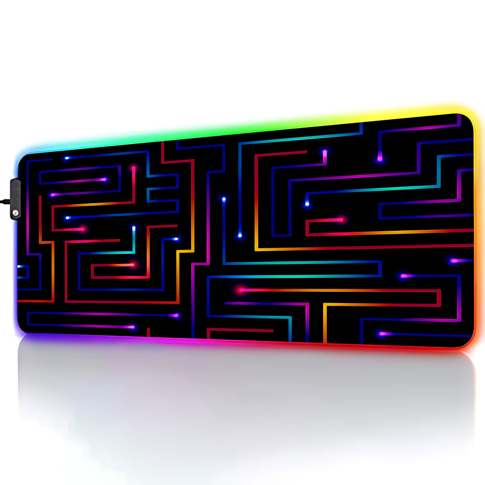 Mouse Pad XXL 900x400 Neon Cir - Desk Setup Rgb avaliação e preço